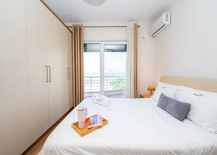 Poseidon Nest - 2br, 360 Sea View, Office Appartement Durrës