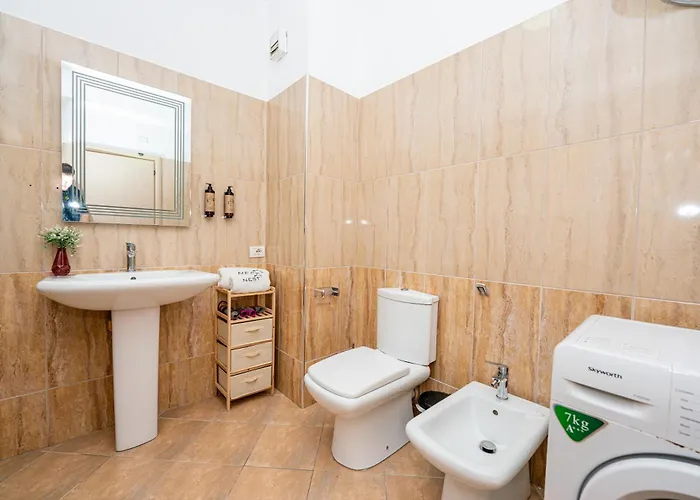 公寓 Poseidon Nest - 2br, 360 Sea View, Office Durrës
